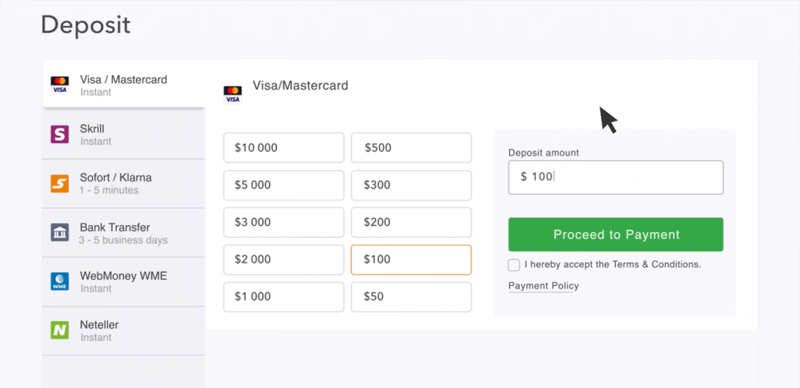 How to deposit into the IQ Option 2